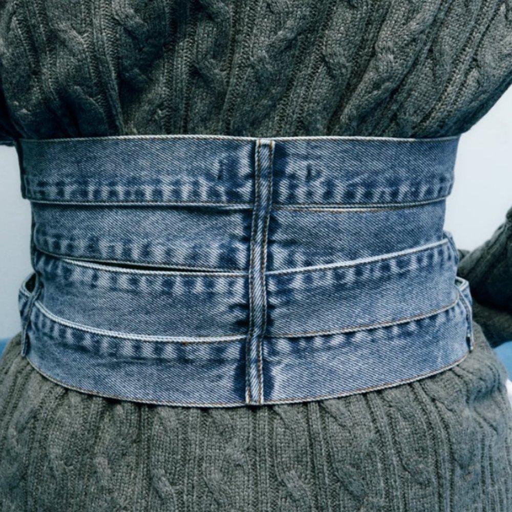 NWT SPECIAL EDITION Denim Waistline Belt, 32 - Picture 7 of 7